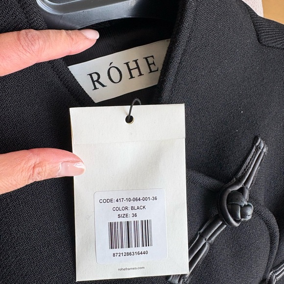 Rohe Wool Coat - Mandarin Collar - Picture 13 of 15